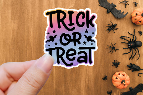 Trick or Treat | Printable Halloween Sticker