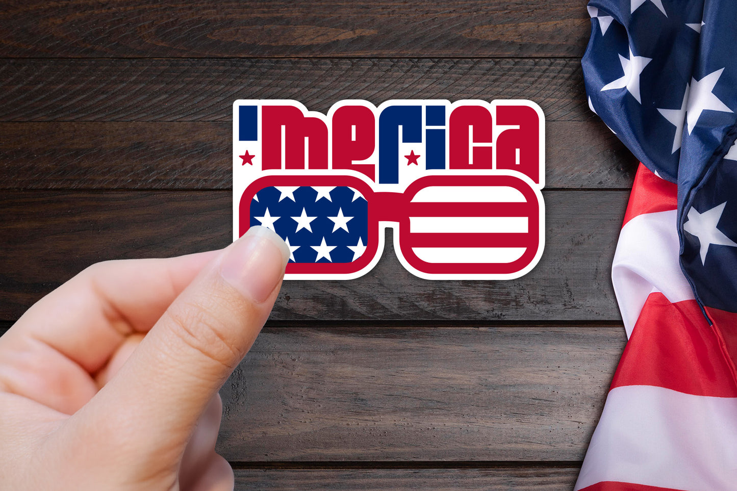 4th of July Printable Sticker | Merica PNG