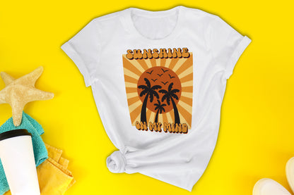 Retro Summer Sublimation - Sunshine on My Mind PNG