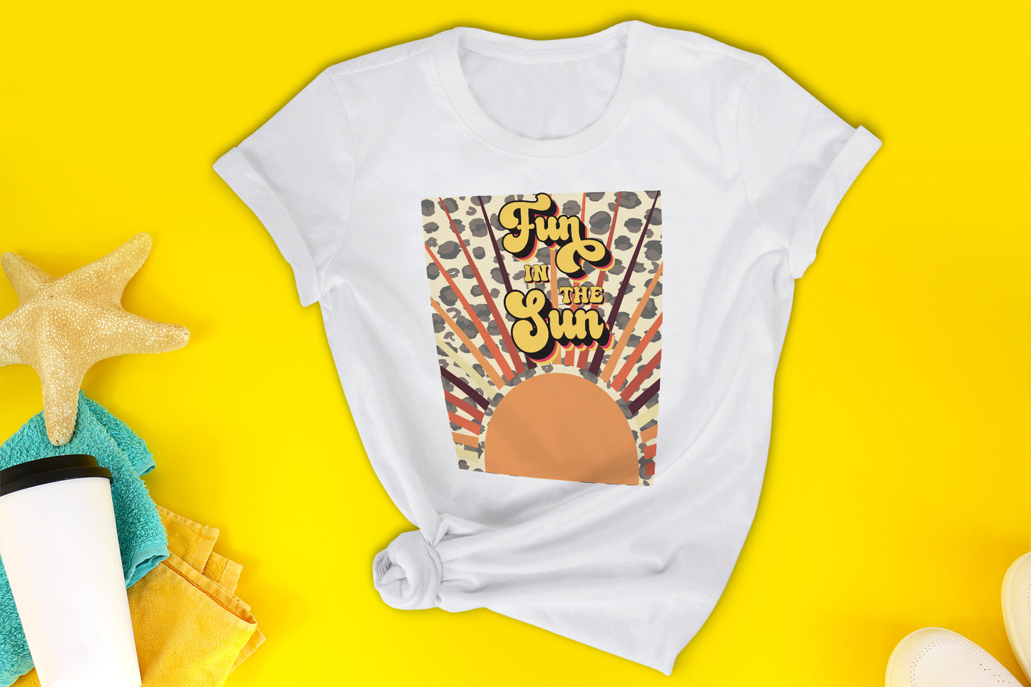 Retro Summer Sublimation, Fun in the Sun PNG