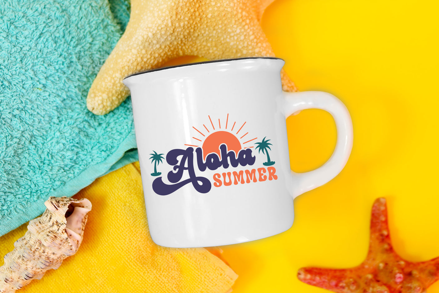 Retro Summer SVG, Aloha Summer SVG