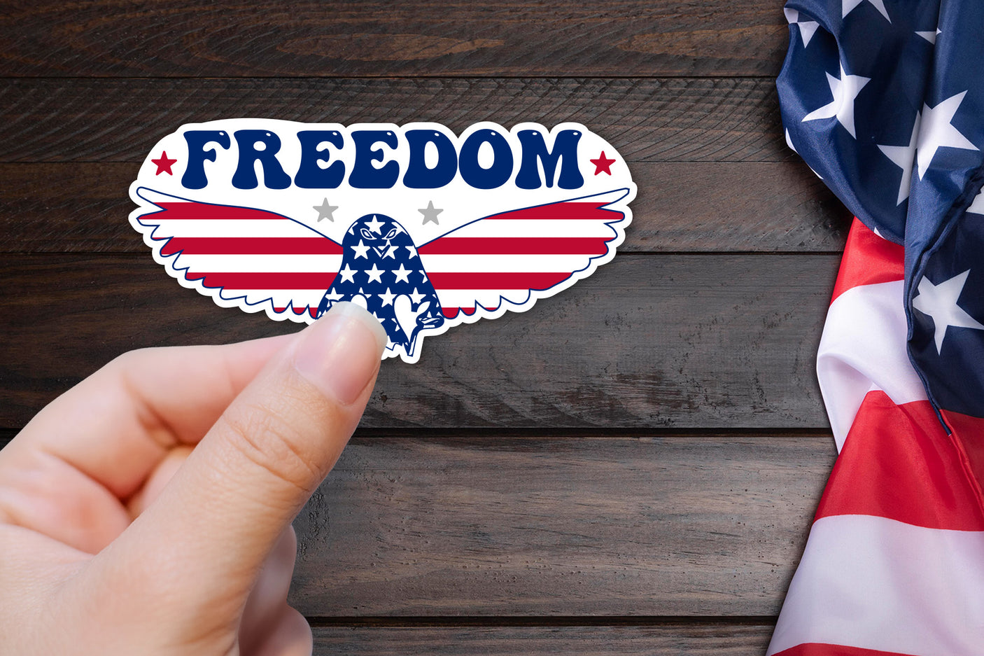 4th of July Printable Sticker | Freedom PNG