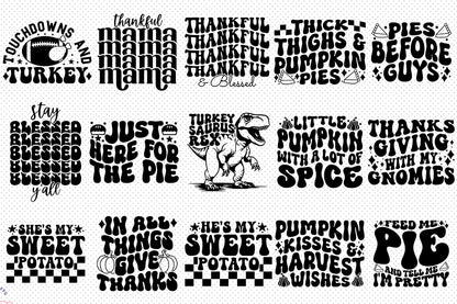 Retro Thanksgiving SVG Bundle