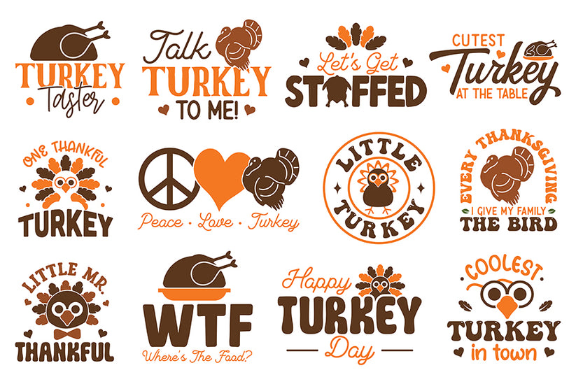 Turkey Svg Color Turkey SVG Bundle - 20 Creative Designs – Craft Lab SVG