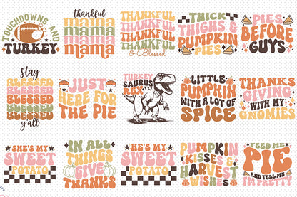 Retro Thanksgiving SVG Bundle