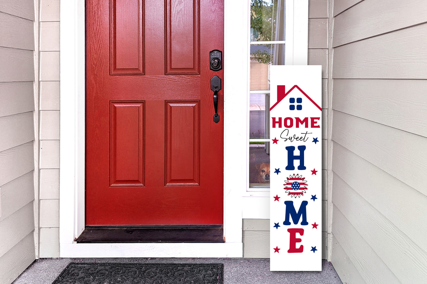 4th of July Porch Sign SVG - Home Sweet Home SVG