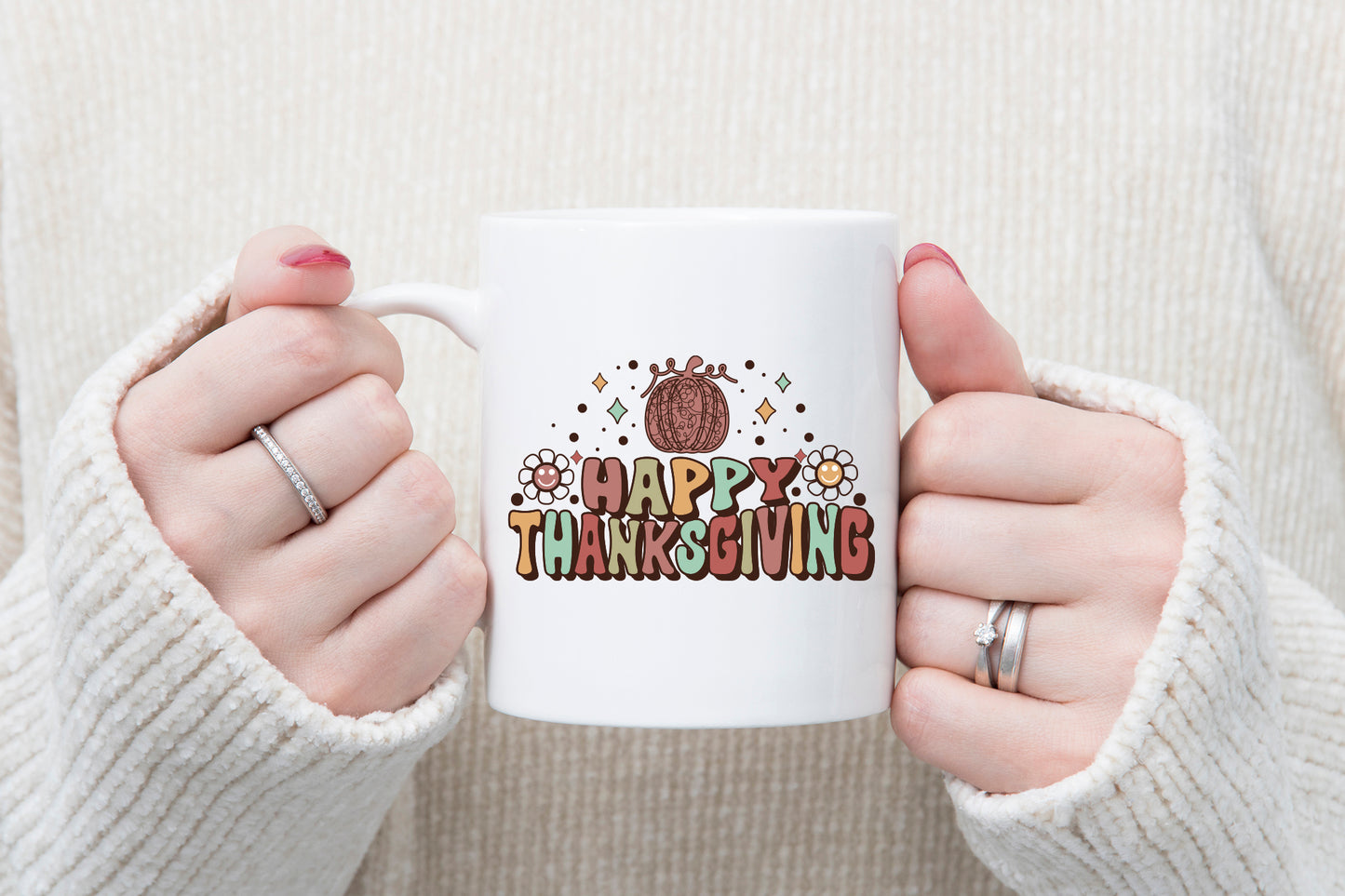 Happy Thanksgiving Retro Sublimation Design