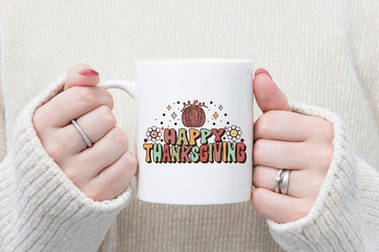 Happy Thanksgiving Retro Sublimation Design