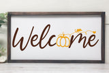 Fall Sign SVG - Autumn SVG - Welcome Cut File