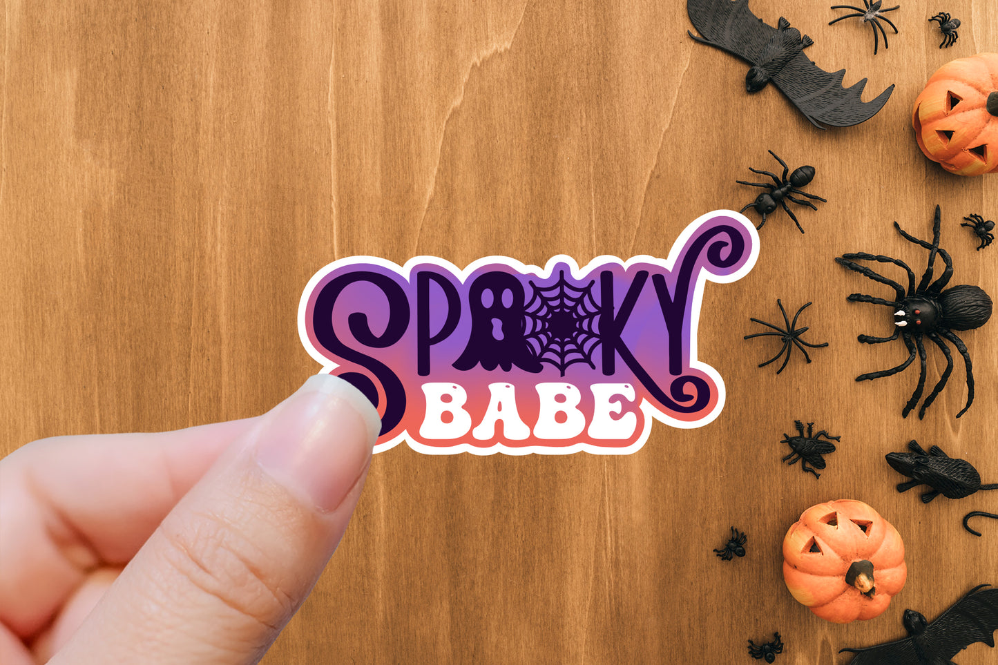 Spooky Babe, Printable Halloween Sticker