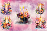 Fairy Candle Flower Sublimation Bundle