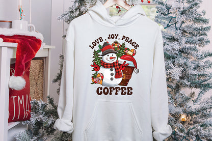 Love Joy Peace & Coffee PNG Sublimation