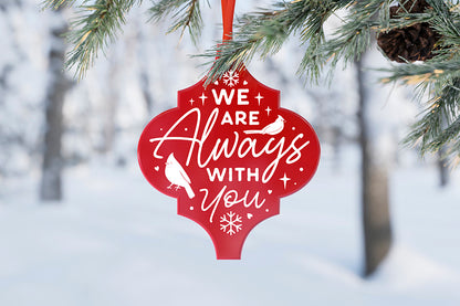 We Are Always with You - Christmas Cardinal Arabesque SVG