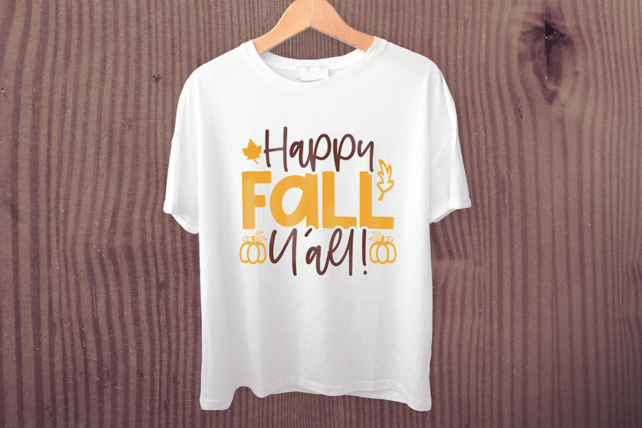 Fall SVG, Happy Fall Y'all SVG