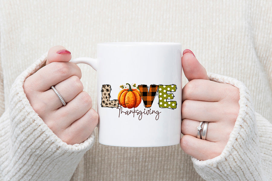 Love Thanksgiving PNG Sublimation Design