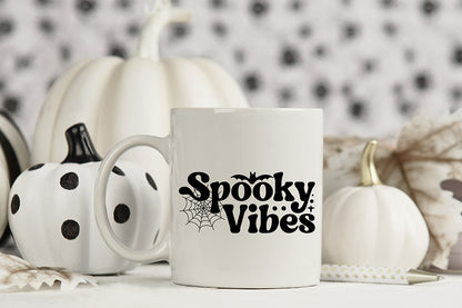 Spooky Vibes SVG, Retro Halloween SVG