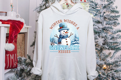 Winter Wishes & Snowflake Kisses PNG Sublimation