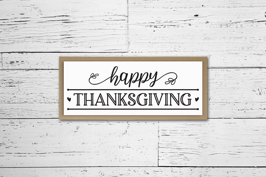 Happy Thanksgiving Sign SVG Design