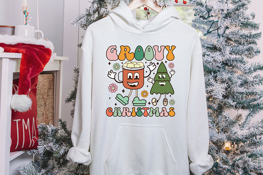 Groovy Christmas PNG Sublimation Design