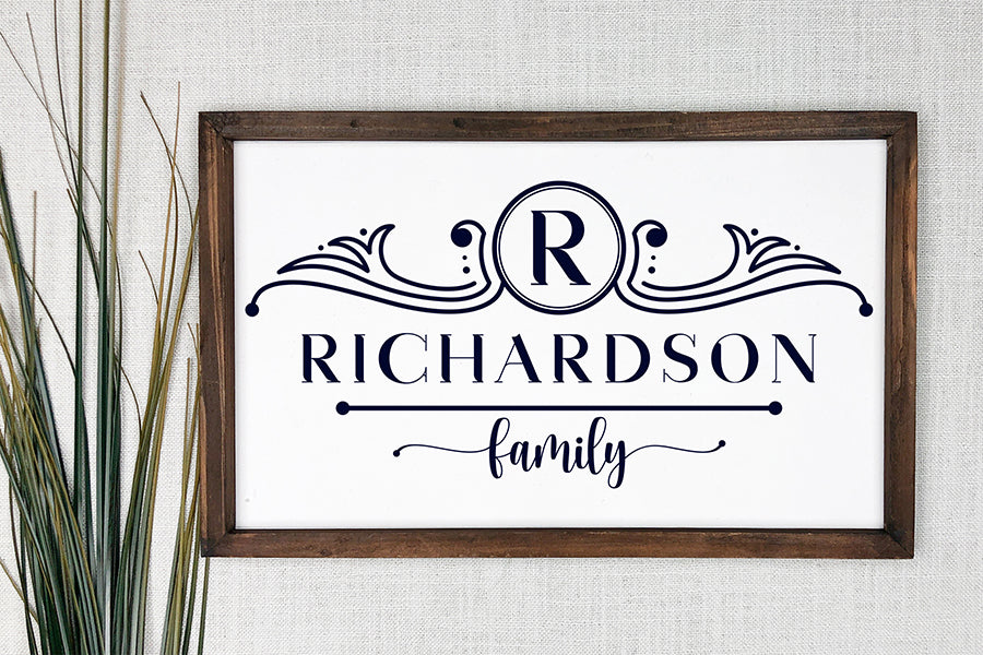 Family Monogram SVG Design | Monogram SVG