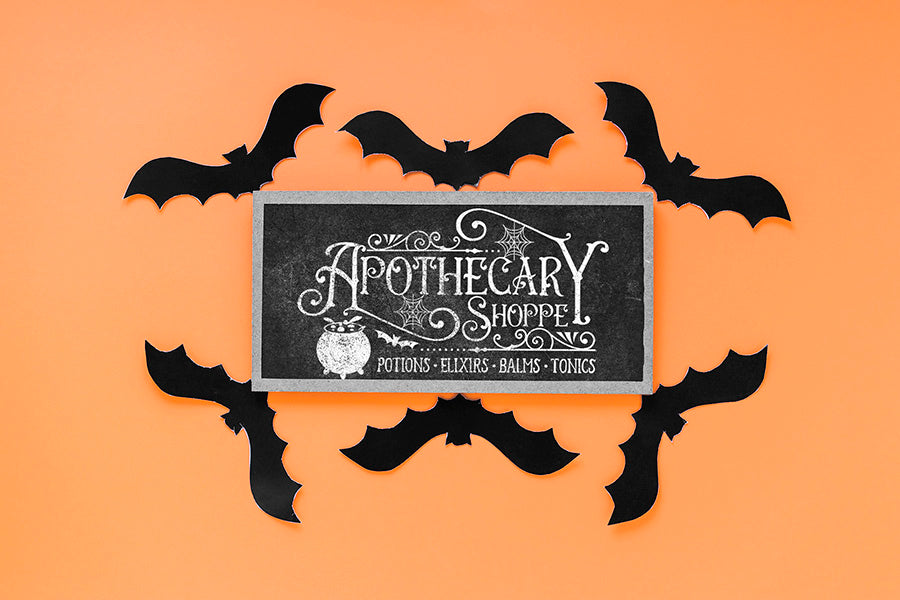 Apothecary Shoppe, Vintage Halloween Sign SVG