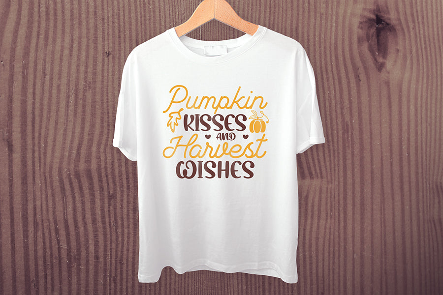 Fall SVG, Pumpkin Kisses and Harvest Wishes