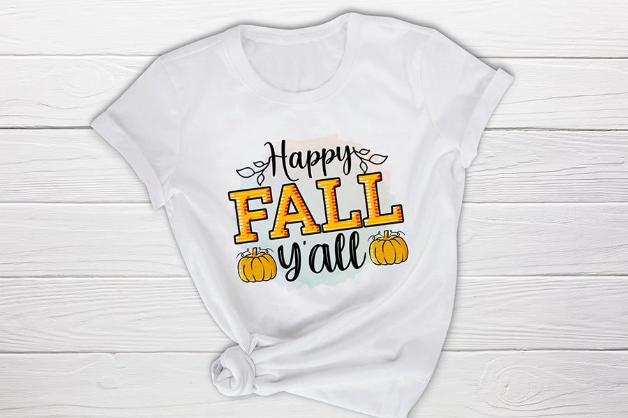 Fall Sublimation Design - Happy Fall Y'all