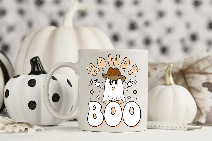 Retro Halloween Sublimation, Howdy Boo