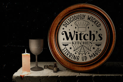 Witch's Kitchen, Halloween Kitchen Sign SVG