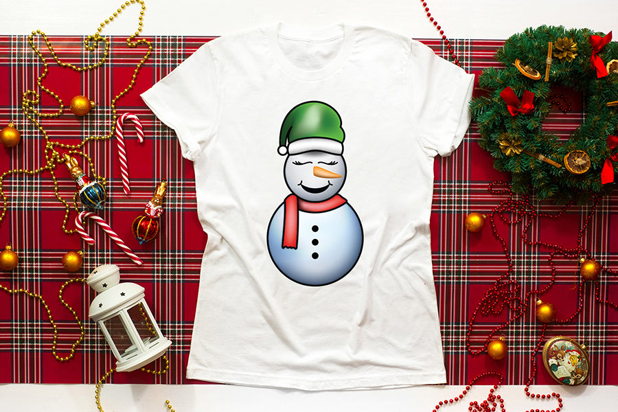 Christmas Snowman Clipart Bundle