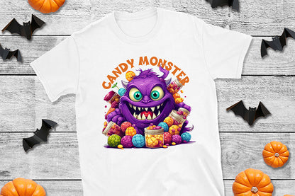 Funny Halloween Quote PNG | Candy Monster PNG