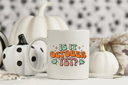 Retro Fall Sublimation | is It October Yet PNG