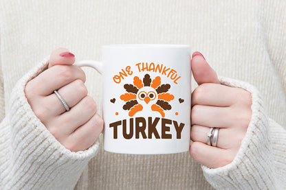 One Thankful Turkey SVG