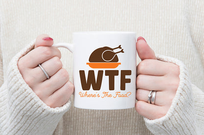 WTF Where's the Food | Turkey SVG Design