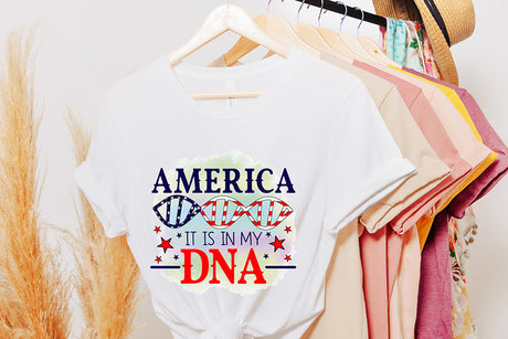 America It is in My DNA, Sublimation PNG