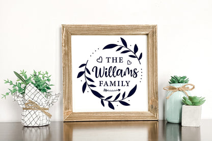 Family Monogram SVG - Family Name SVG