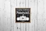Vintage Fall Sign SVG | Farm Fresh Pumpkins