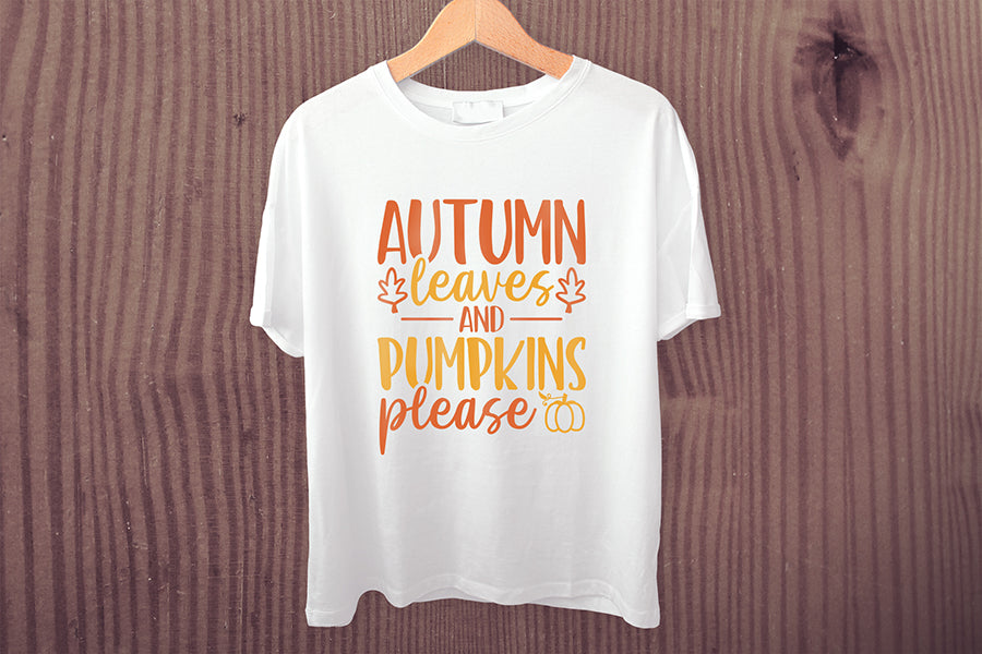 Fall SVG - Autumn Leaves & Pumpkins Please