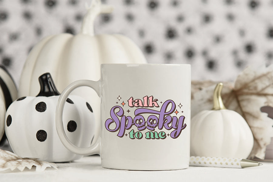 Talk Spooky to Me, Retro Halloween Sublimation