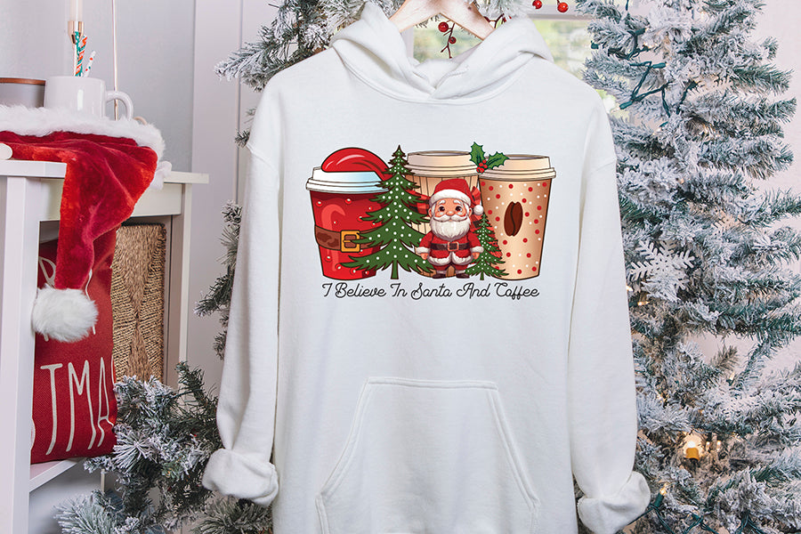 I Believe in Santa and Coffee Sublimation