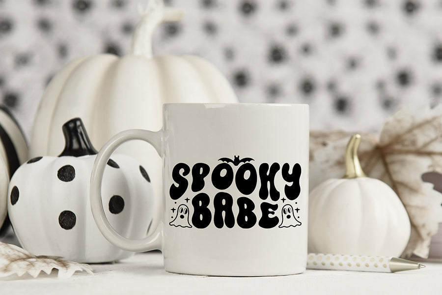 Retro Halloween SVG, Spooky Babe SVG