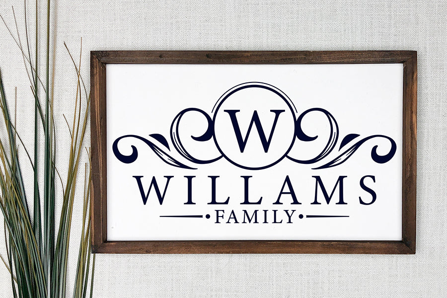 Family Name Monogram SVG | Family SVG