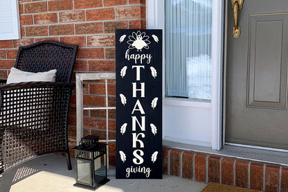 Happy Thanks Giving Porch Sign SVG