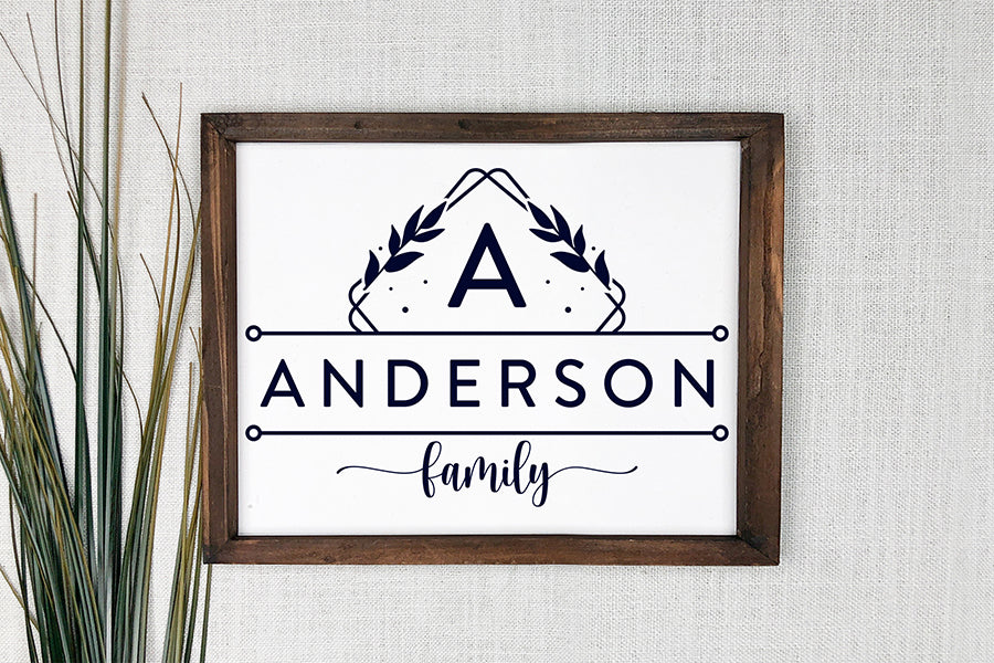 Family Monogram SVG, Family Name SVG