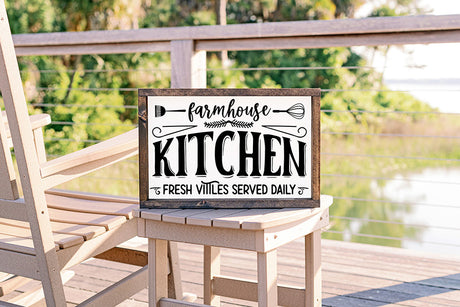 Farmhouse Kitchen - Vintage Kitchen Sign SVG