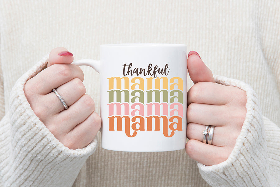 Retro Thanksgiving SVG | Thankful Mama SVG