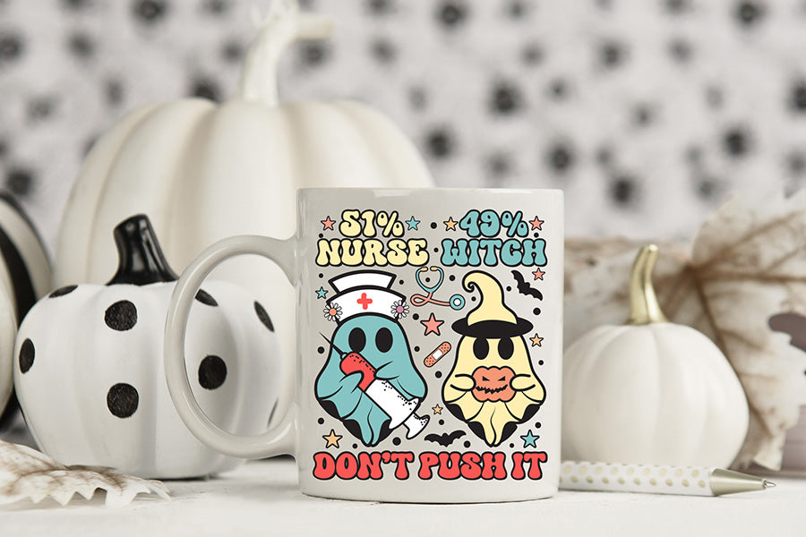 Halloween Nurse PNG Sublimation Design