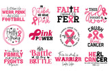 Breast Cancer Awareness SVG Bundle Vol.3