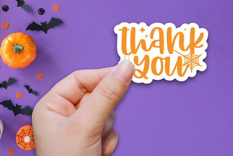 Halloween Printable Sticker | Thank You