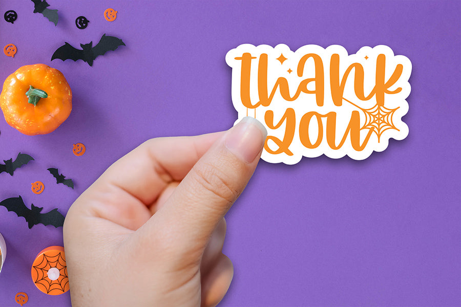 Halloween Printable Sticker | Thank You